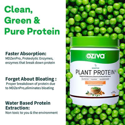 Oziva Bioactive Plant Protein (25G Vegan Protein) For Endurance & Muscle Recovery Plant-Based Protein (500G, Strawberry) 1's - Multi-Vitamins