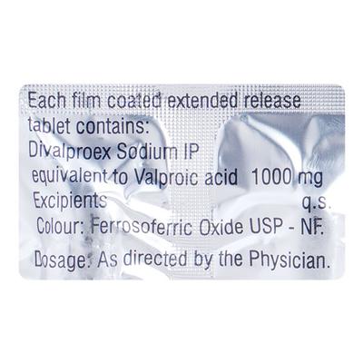 Dicorate ER 1gm Tablet 10'S - Epilepsy/Convulsion-Ant