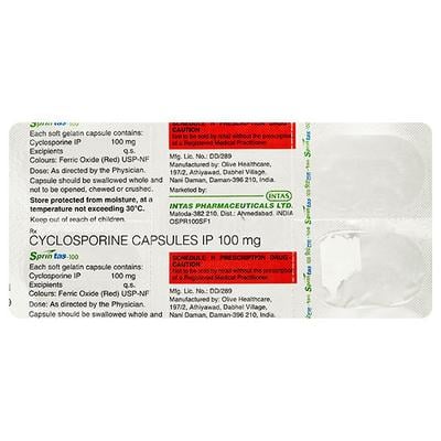 SPRINTAS 100mg Capsule 5's - Auto Immune Disease-Imm