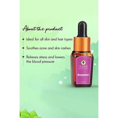 Organic Harvest Bergamot Essential Oil 10 ml - Essential Oils