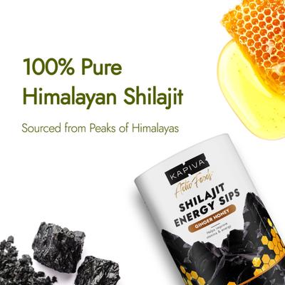 Kapiva Activ Foods Shilajit Energy Sips - Ginger Honey 30's - Speciality Medicines