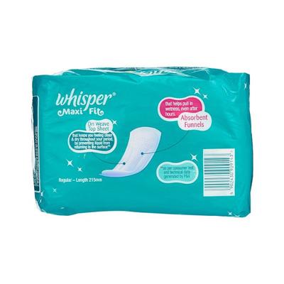 Whisper Maxi Nights Sanitary Pads for Women, Regular, 8 Napkins 0.25 gm - Sanitary Napkins