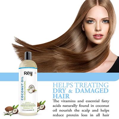 Rey Naturals Cold Pressed Coconut Oil 200 ml - Essential Oils