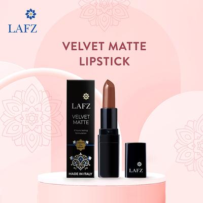 Lafz Velvet Matte Lipstick, Warm Cocoa 4.5 gm - Lipsticks