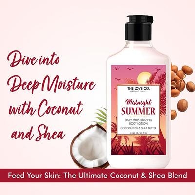 The Love Co. Midnight Summer Body Lotion - Daily Skin Moisture for Men and Women - Intense Hydration for Dry Skin 250 ml - Creams/Oils/Lotions