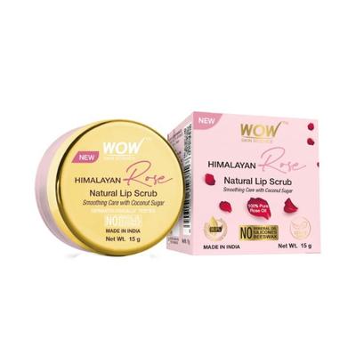WOW Skin Science Himalayan Rose Lip Scrub Exfoliates 15 gm - Scrubs & Exfoliants