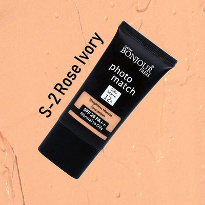 Bonjour Paris Photo Match Mousse Foundation - Rose Ivory 30 ml - Foundation