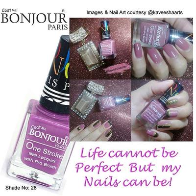 Bonjour Paris Coat Me French Nail Polish- Purple 9 ml - Nail Polish