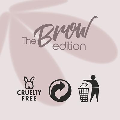 Half N Half The Brow Addition Eyebrow Enhancer Palette with Sleek Spoolie Brush, Delicate Arch-02 8 g - Eyebrow Pencils & Enhancers