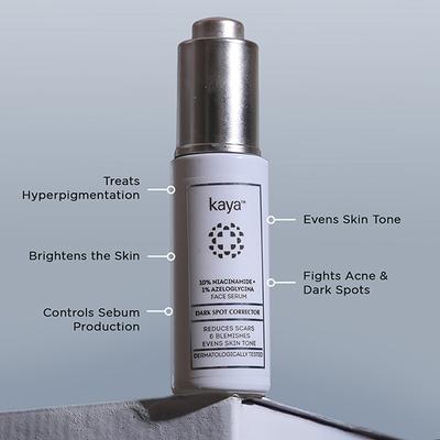 Kaya 10% Niacinamide + 1% Azeloglycina Face Serum, Dark Spot Corrector, Fights Acne, All Skin Types 30 ml - Face Serum