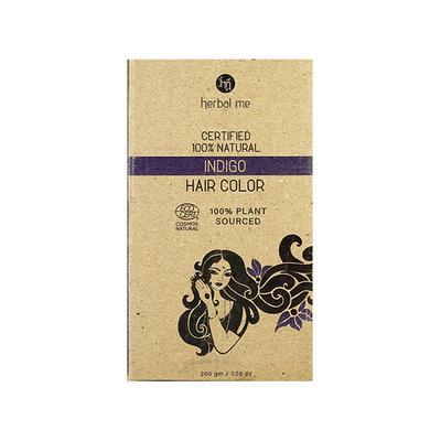 Herbal Me Certified 100% Natural Indigo Hair Color 200 gm - Powder