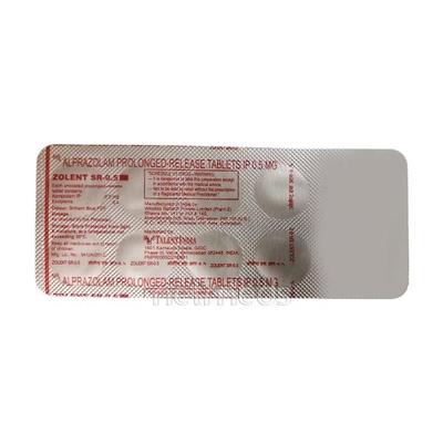 Zolent SR 0.5mg Tablet 10'S - Anxiety-Anx