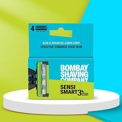 Bombay Shaving Company Sensi Smart 3 Razor Cartridge 4's - Razors & Cartridges