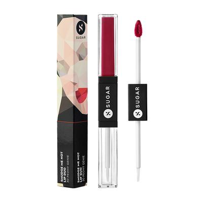 SUGAR Cosmetics Smudge Me Not Lip Duo - 30 Peony Genie (Medium Pink) 3.5 gm - Lipsticks