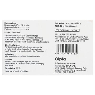 KETOCIP Soap 75gm - Fungal Infections-Taa