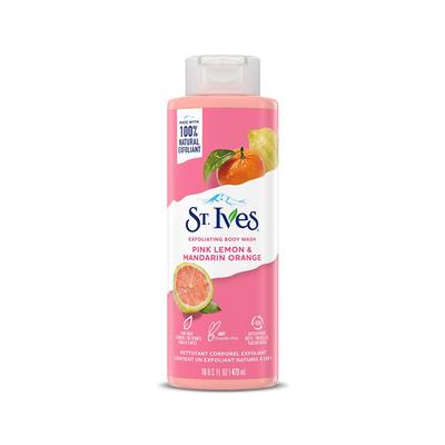 St. Ives Exfoliating Body Wash - Pink Lemon & Mandarin Orange extracts 473 ml - Shower Gels & Body Wash