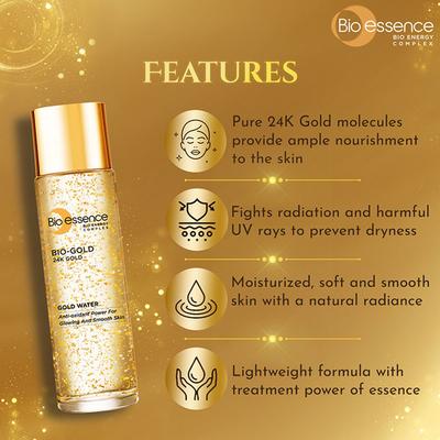 Bio-Essence Bio-Gold Gold Water Essence 100 ml - Toners