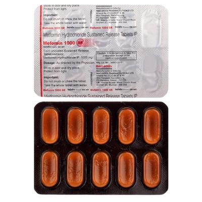 Mefomin SR 1000mg Tablet 10'S - Diabetes-Ant