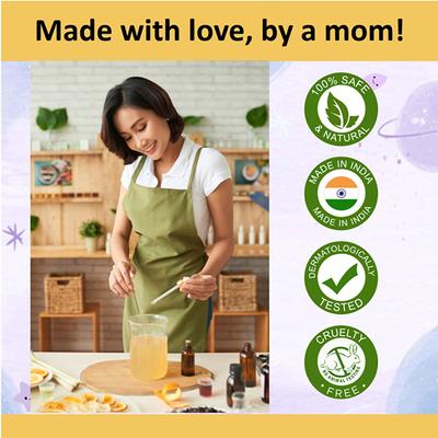 Cocomo Naturall Kids Face and Body Wash Floral Fragrance MoistureRich Moon Sparkle 200 ml - Baby Body Wash