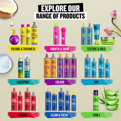 Bed Head Tigi Serial Blonde Purple Toning Shampoo for Cool Blonde Coloured Hair 400 ml - Shampoos