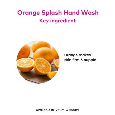 Rosa Orange Splash Hand Wash 500 ml - Hand Wash & Soaps