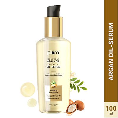 Plum Moroccan Argan Oil Miracle Oil-Serum for Hair & Scalp 100% Vegan 100 ml - Hair Oils