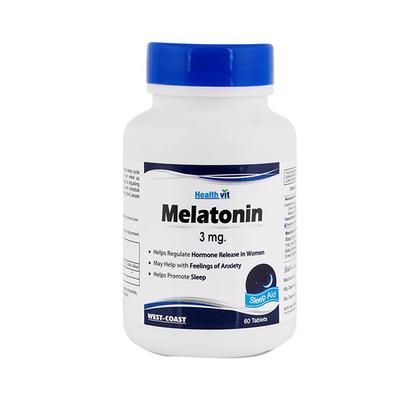 Healthvit Melatonin 3mg Regulates For Sleep Cycle-Tablets 60's - Mental Health