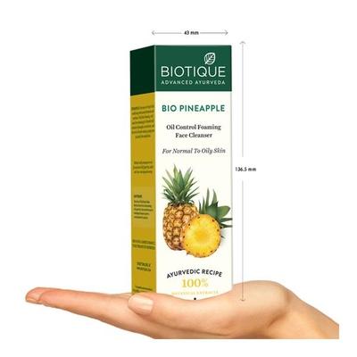 Biotique Pineapple Oil Control Foaming Face Cleanser for Normal to Oily Skin 120 ml - Face Wash & Cleansers