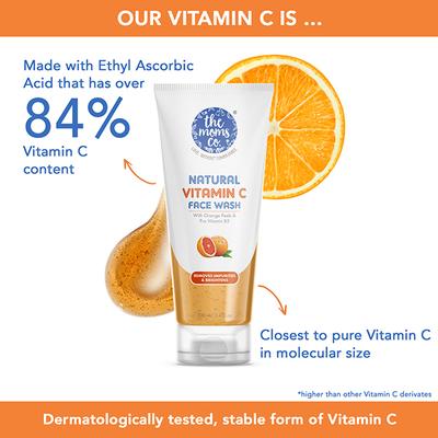 The Moms Co. Natural Vitamin C Face Wash 100 ml - Scrubs & Exfoliants