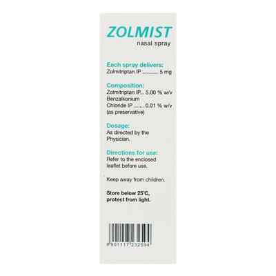 Zolmist Nasal Spray 0.7ml - Nasal Congestion-Nas