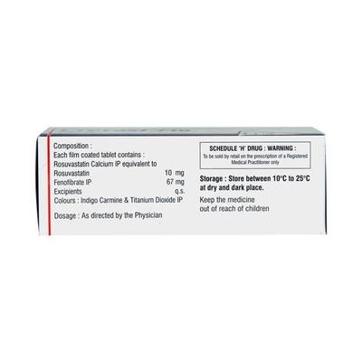 Crevast F 10mg Tablet 10'S - High Cholesterol-Dys