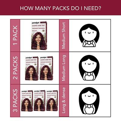 Paradyes Semi-Permanent Ruby Rush Glossy Hair Tint, Enriched with Herbal Extracts Deep-Red 160 gm - Crème