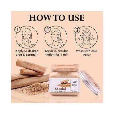 Jeva Sandal Ubtan Scrub With Haldi Chandan 380 ml - Scrubs & Exfoliants