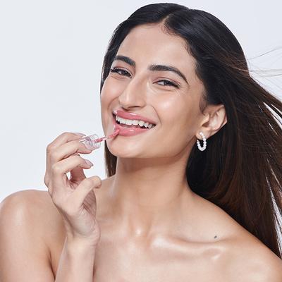 Gush Beauty Glaze Lip Oil Gloss High Shine and Hydrating Nude Gloss - Sheer Sparkle 2.8 ml - Lip Glosses