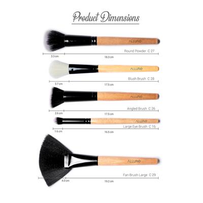 Allure Classic Makeup Brush (Set of 05) (Face Brushes ACKF2-05) 1's - Face Brush