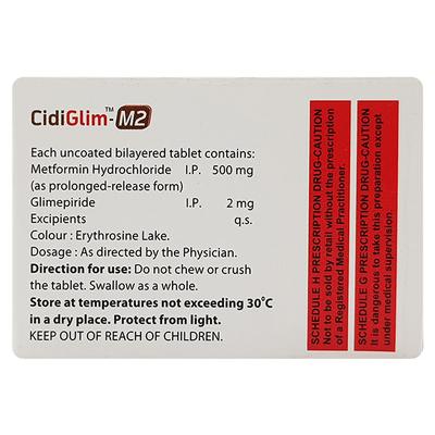 CIDIGLIM M2 Tablet 10's - Diabetes-Ant