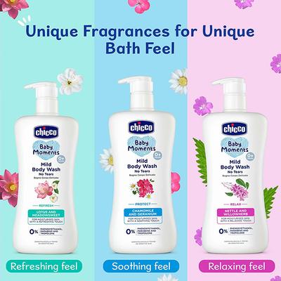 Chicco Baby Moments Mild Bodywash Relax 200 ml - Baby Body Wash