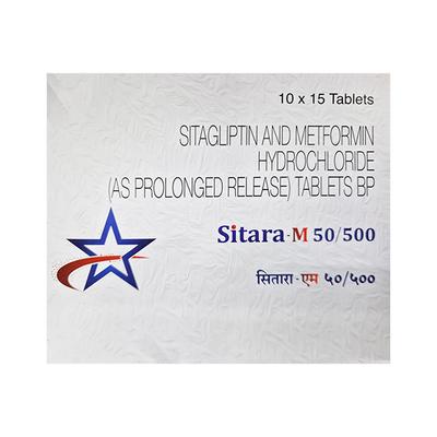 SITARA M 50/500 Tablet 15's - Diabetes-Ant