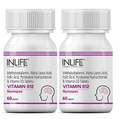 INLIFE Vitamin B12 Tablets 60's - Multi-Vitamins