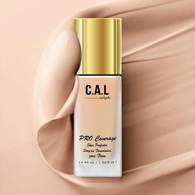 CAL Losangeles Pro Coverage Skin Perfector Stay On Foundation Buffed Beige 45 ml - Foundation