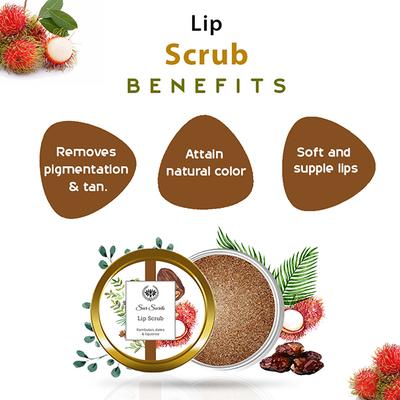 Seer Secrets Rambutan, Dates & Liquorice Lip Scrub 15 gm - Lip Scrubs