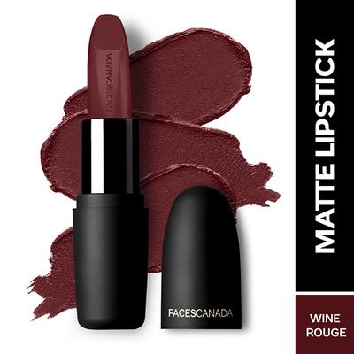 Facescanada Weightless Matte Finish Lipstick Wine Rouge 30 4.5 gm - Lipsticks