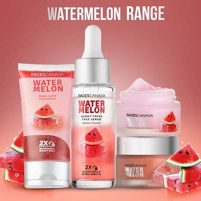 Faces Canada Watermelon Fresh Glow Face Scrub, Exfoliates & Removes Impurities 70 ml - Scrubs & Exfoliants