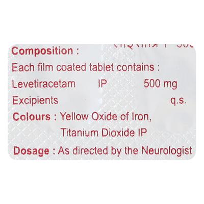 Lysiprin 500mg Tablet 10'S - Epilepsy/Convulsion-Ant