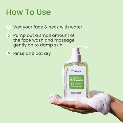 Earth Rhythm Oil Control Face Wash 150 gm - Face Wash & Cleansers