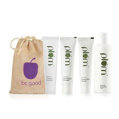 Plum Green Tea CTM Essential Kit - Mini Combo 100 ml - Facial Kits