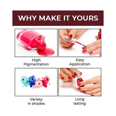 Matt Look Nails Makeup Colour Therapy Nail Polish, Shade No - 19 14 ml - Nail Polish