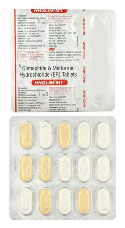 Hhglim M1 Tablet 15'S - Diabetes-Ant