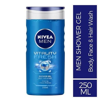 Nivea Men Vitality Fresh Shower Gel 250 ml - Shower Gels & Body Wash