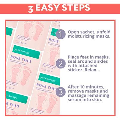 Patchology Rose Toes Renewing Foot Mask 2's - Others